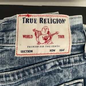 True Religion Blue Jean Shorts